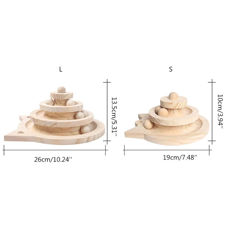 Wooden 2/3 Levels Pet Cat Toy Tower Tracks Disc Intelligence Amusement Triple Play Disc Ball Training Toys
Wooden 2/3 Levels Pet Cat Toy Tower Tracks Disc Intelligence Amusement Triple Play Disc Ball Training Toys