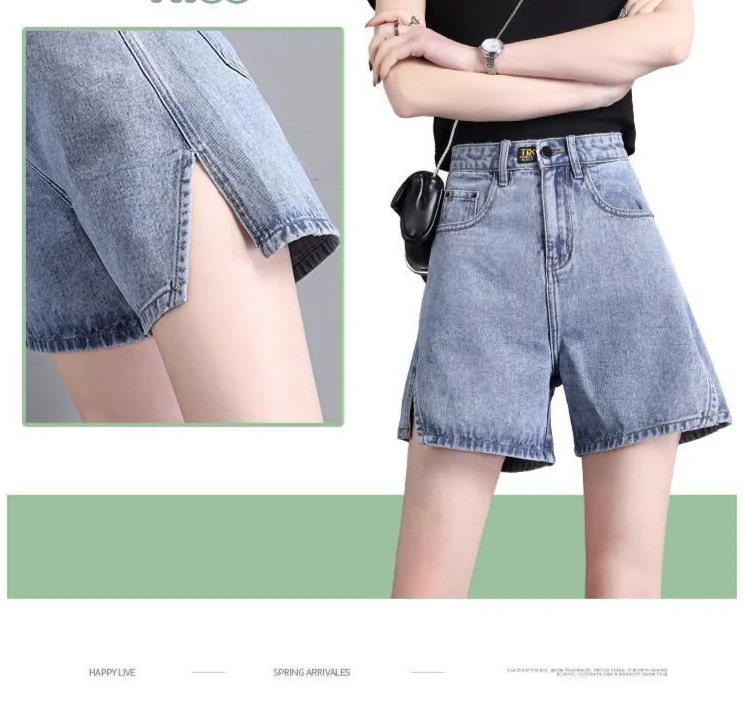 2021 New Summer Korean Fashion Women Wide Leg Denim Shorts Solid High Waist Femme Streetwear Forked Short Jeans All Matching Z26
2021 New Summer Korean Fashion Women Wide Leg Denim Shorts Solid High Waist Femme Streetwear Forked Short Jeans All Matching Z26
