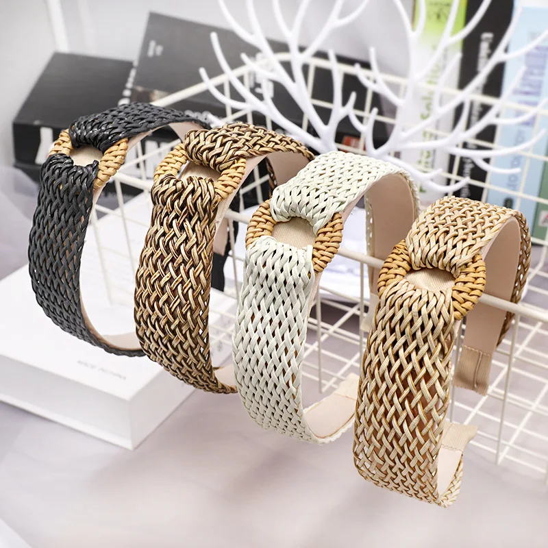 Summer Straw Headbands for Women Bohemian Weaving Hairband Female Beach Headwear Bezel Girls Fashion Hair Accessories
Summer Straw Headbands for Women Bohemian Weaving Hairband Female Beach Headwear Bezel Girls Fashion Hair Accessories