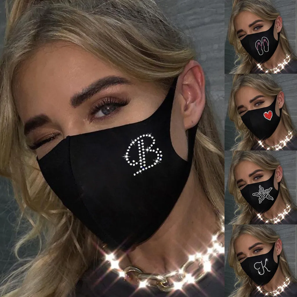 Women Mask Outdoor Reusable Reusable Drill Breathable Fashion Ice Cotton Windproof Mask Anti Pollution Ice Mask masque D10
Women Mask Outdoor Reusable Reusable Drill Breathable Fashion Ice Cotton Windproof Mask Anti Pollution Ice Mask masque D10