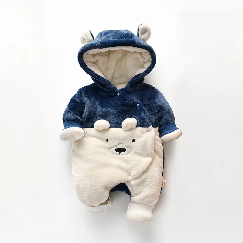 Autumn and Winter Baby Clothes Plus Velvet Thick Cartoon Little Bear Hooded Bodysuits Toddler Outing One-piece Baby Girl Romper
Autumn and Winter Baby Clothes Plus Velvet Thick Cartoon Little Bear Hooded Bodysuits Toddler Outing One-piece Baby Girl Romper