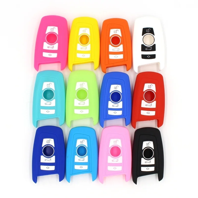 

Silicone Key Fob Cover Case Protect Skin Hood for BMW F10 F20 F30 Z4 X1 M1 M2 M3 E90 1 2 3 5 7 SERIES Remote Keyless