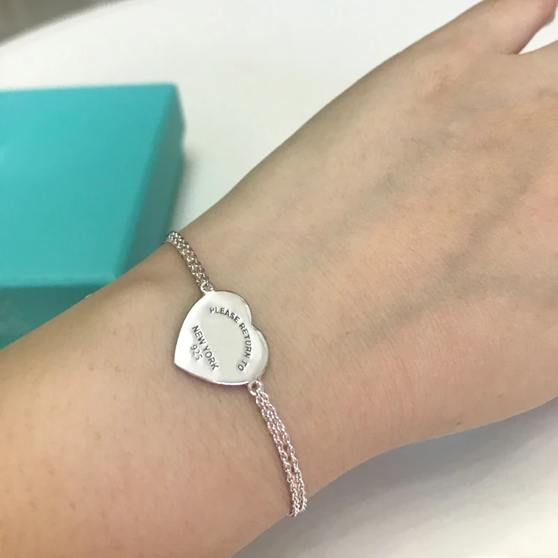 TFF Bracelet Brand Bracelet Popular Fashion Jewelry Gift Women's 925 Sterling Silver Heart Charm Double Chain Luxury Main Stone
TFF Bracelet Brand Bracelet Popular Fashion Jewelry Gift Women's 925 Sterling Silver Heart Charm Double Chain Luxury Main Stone
