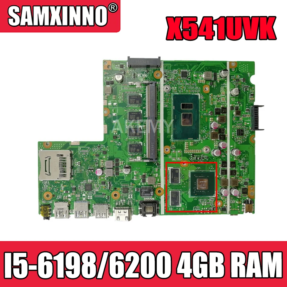 Материнская плата Akemy X541UVK для Asus X541UVK X541UJ X541UV X541U F541U R541U материнская плата для ноутбука i5-6200/I5-6198 CPU 4 Гб RAM V2G
Материнская плата Akemy X541UVK для Asus X541UVK X541UJ X541UV X541U F541U R541U материнская плата для ноутбука i5-6200/I5-6198 CPU 4 Гб RAM V2G