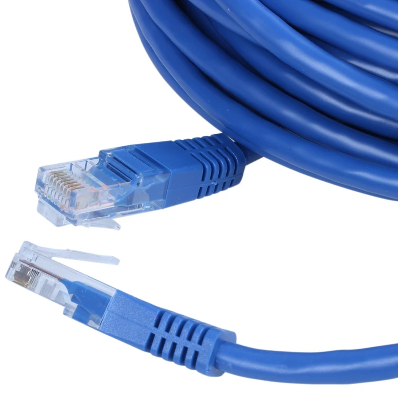 RJ45 Ethernet Cat5 Network Cable LAN Patch Lead, 30m Blue 1pcs
