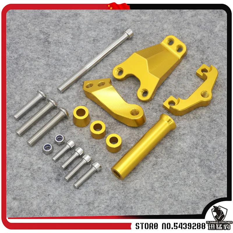 Aluminum Accessories CNC Adjustable Steering Stabilizer Damper Bracket Mount Holder For Kawasaki ER6N ER-6N 12- 16
Aluminum Accessories CNC Adjustable Steering Stabilizer Damper Bracket Mount Holder For Kawasaki ER6N ER-6N 12- 16