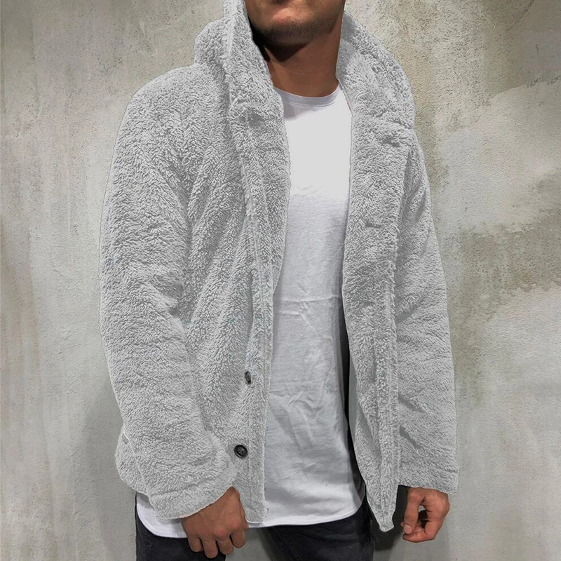 2021 Spring Mens Fleece Hooded Coats Fashion Solid Color Long Sleeve Hoodies Winter Single Breasted Male Casual Loose Streetwear
2021 Spring Mens Fleece Hooded Coats Fashion Solid Color Long Sleeve Hoodies Winter Single Breasted Male Casual Loose Streetwear