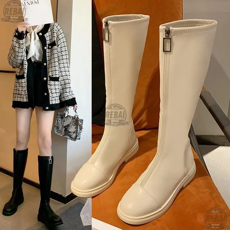 2021 Winter Fashion Women Thigh High Long Flat Boots Beige Low Heels Knee Soft Leather Square Toe Party Shoes Chaussures Femme
2021 Winter Fashion Women Thigh High Long Flat Boots Beige Low Heels Knee Soft Leather Square Toe Party Shoes Chaussures Femme