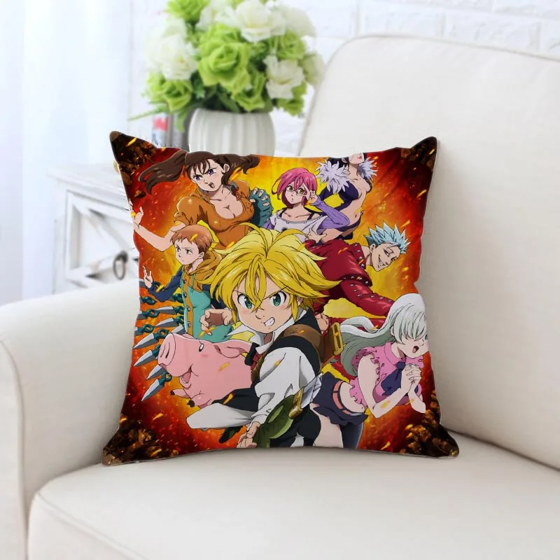 Custom Nanatsu no Taizai Pillowcase Square Zippered Home Decorative silk Pillow Cover Wedding Two Sides Printed Pillowcases
Custom Nanatsu no Taizai Pillowcase Square Zippered Home Decorative silk Pillow Cover Wedding Two Sides Printed Pillowcases