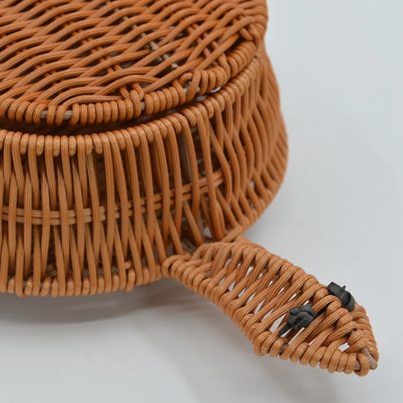 New Creative Cartoon Tortoise Rattan Basket Home Living Room Snack Storage Basket Decorative Tray
New Creative Cartoon Tortoise Rattan Basket Home Living Room Snack Storage Basket Decorative Tray