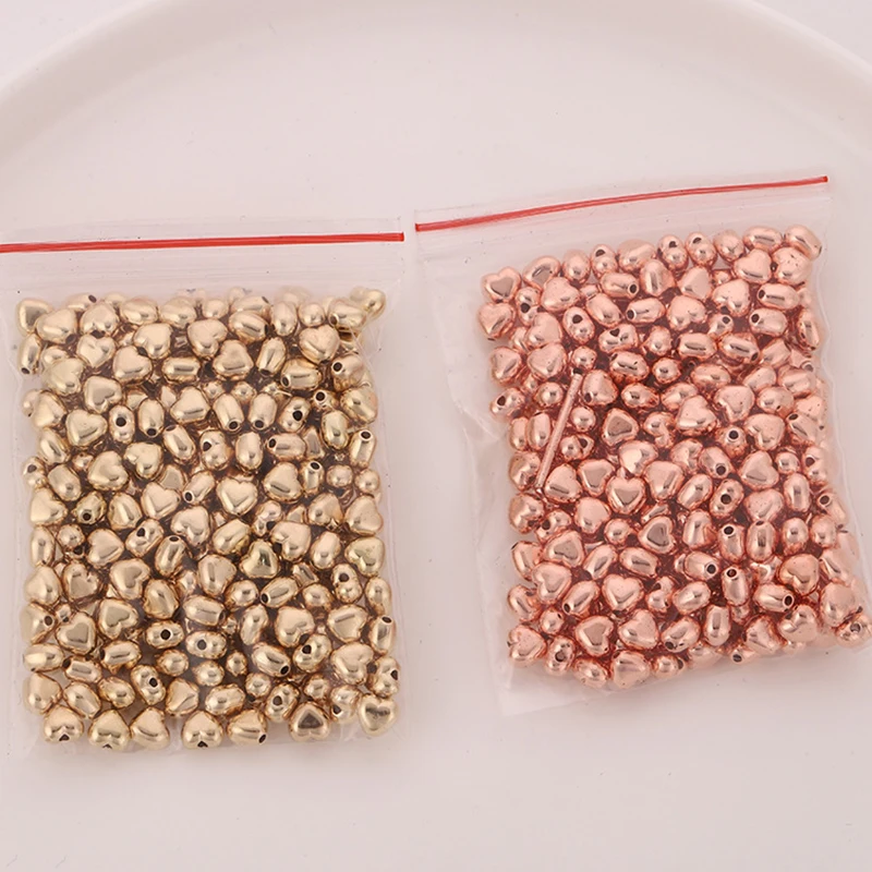 100Pcs/lot Love Heart Beads for Jewelry Making DIY Necklace Bracelet Rose Gold Plated CCB Loose Spacer Beads Findings Wholesale
100Pcs/lot Love Heart Beads for Jewelry Making DIY Necklace Bracelet Rose Gold Plated CCB Loose Spacer Beads Findings Wholesale
