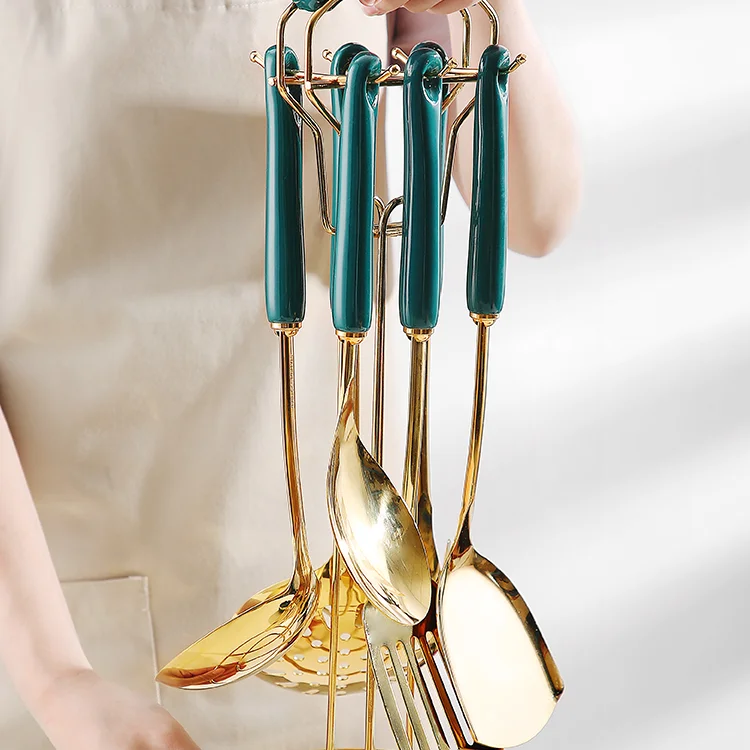 Stainless Steel Cooking Tool Sets Spatula Soup Spoon Household Cooking Tool Kitchenware Set Cozinha Kitchen Accessories DF50PT
Stainless Steel Cooking Tool Sets Spatula Soup Spoon Household Cooking Tool Kitchenware Set Cozinha Kitchen Accessories DF50PT