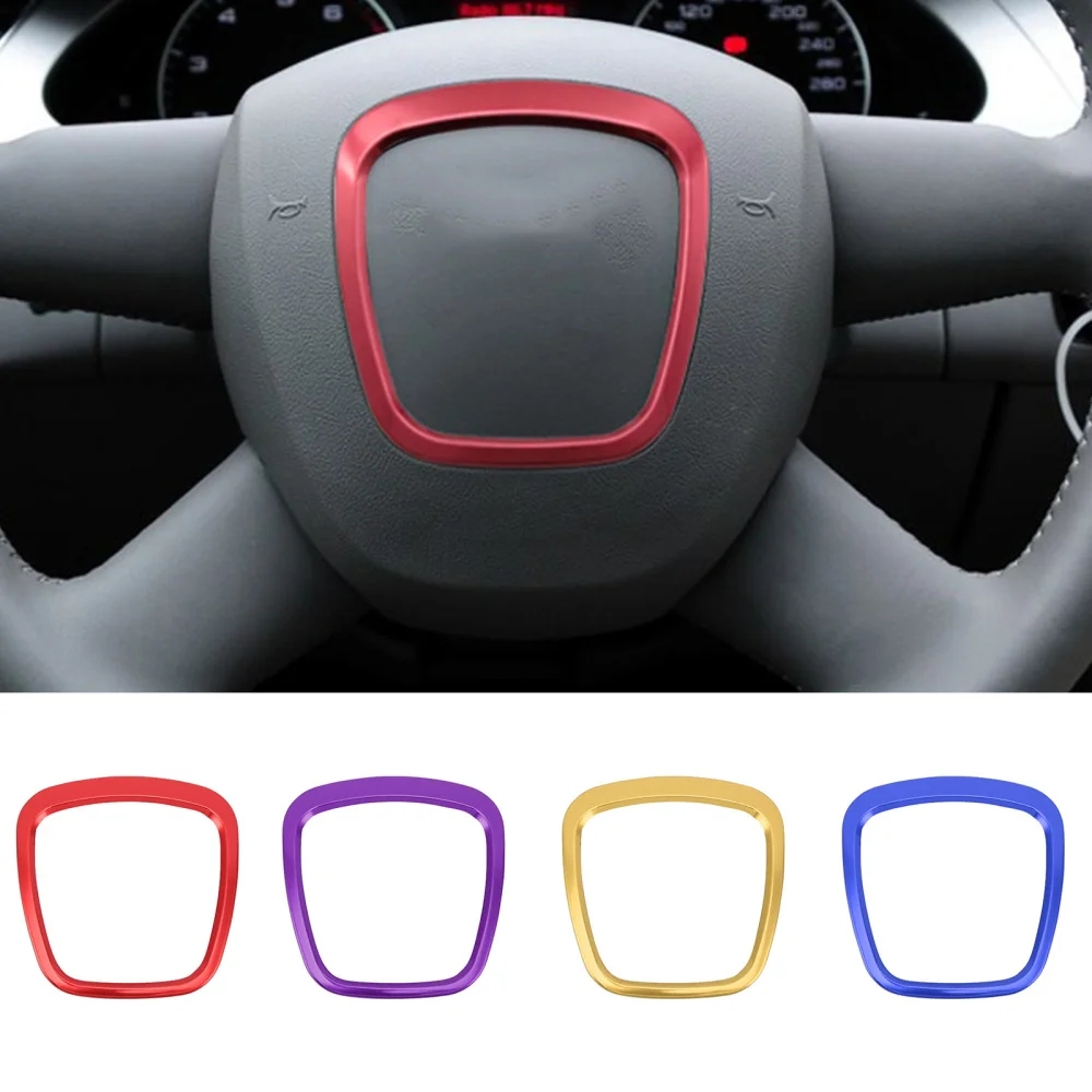 Chrome Steering Wheel Frame Replacement for Audi A3 8P S3 A4 B6 B7 B8 A5 A6 C6 Q7 Q5 Trim Cover Sticker Interior Accessories 
Chrome Steering Wheel Frame Replacement for Audi A3 8P S3 A4 B6 B7 B8 A5 A6 C6 Q7 Q5 Trim Cover Sticker Interior Accessories