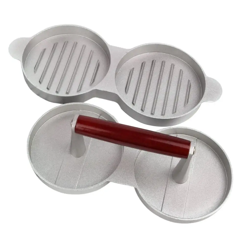 Double Burger Press - Patty Burger Maker Non Stick Hamburger Mold Kit Meat Patties Press Cookery Mold Tool For BBQ Grilling H
Double Burger Press - Patty Burger Maker Non Stick Hamburger Mold Kit Meat Patties Press Cookery Mold Tool For BBQ Grilling H