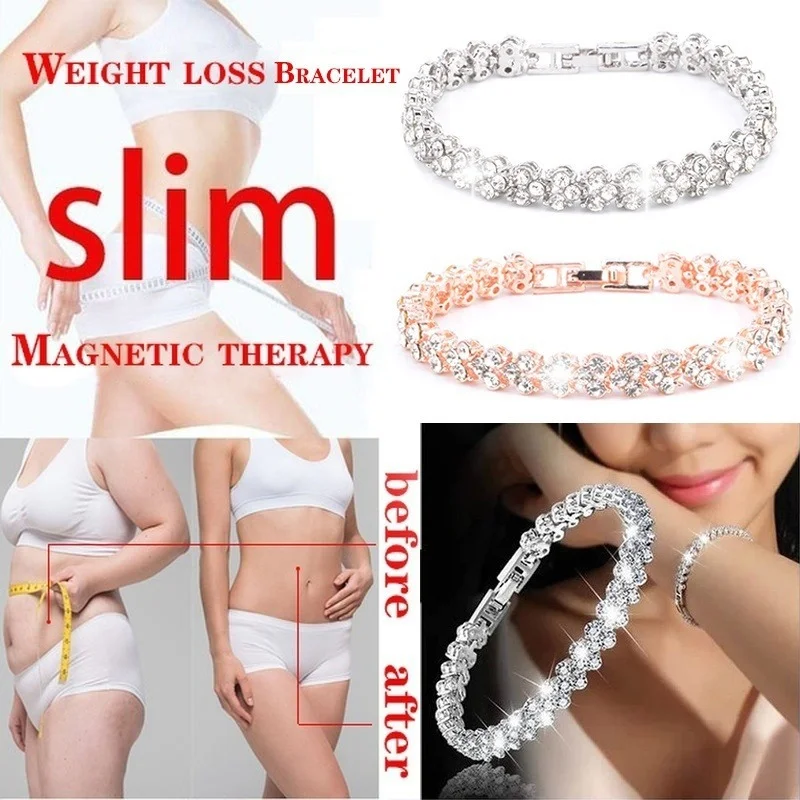 New Fashion Women's Crystal Diamond Bracelet Gold and Silver Rose Gold Bracelet Weight Loss Magnetic Therapy Bracelet
New Fashion Women's Crystal Diamond Bracelet Gold and Silver Rose Gold Bracelet Weight Loss Magnetic Therapy Bracelet