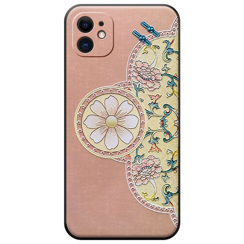 Elegant Cheongsam 3D Embossed Phone Case For Samsung S10e S8 9 10 20 21 22 Ultra Plus Note8 Soft Back Covers | Мобильные телефоны и