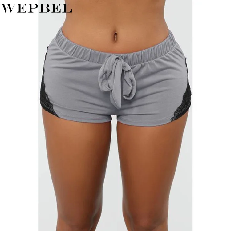 WEPBEL Yoga Short Sports Shorts Women's Casual Lace Solid Color Stitching Shorts Summer Lace-up Mid Waist Stretch Shorts
WEPBEL Yoga Short Sports Shorts Women's Casual Lace Solid Color Stitching Shorts Summer Lace-up Mid Waist Stretch Shorts