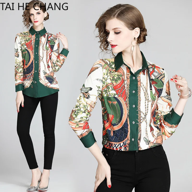 2020 New Fashion High Quality Women Clothing Tops Blouses & Shirts Casual Print Long Sleeve Vintage Slim Shirt
2020 New Fashion High Quality Women Clothing Tops Blouses & Shirts Casual Print Long Sleeve Vintage Slim Shirt