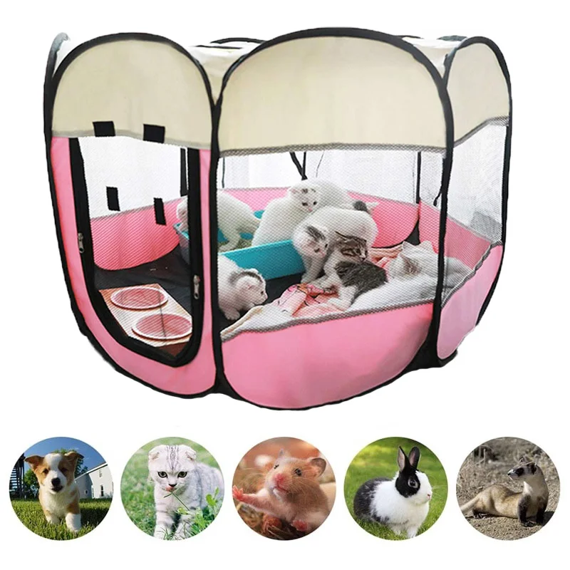 Pet Cage Portable Pet Tent Folding Dog House Cage Cat Tent Playpen Puppy Kennel Easy Operation Octagonal Fence Large Dogs House
Pet Cage Portable Pet Tent Folding Dog House Cage Cat Tent Playpen Puppy Kennel Easy Operation Octagonal Fence Large Dogs House