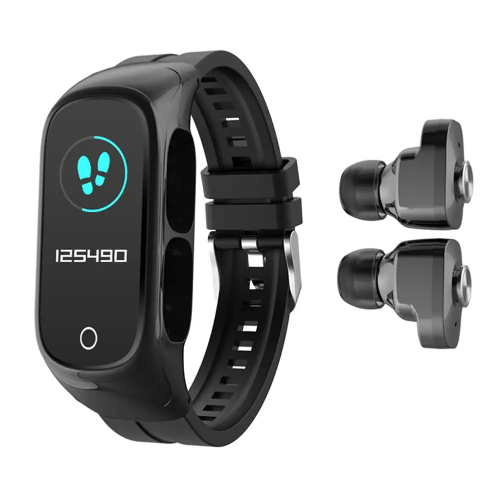 N8 умные часы 2 в 1, Многофункциональные Беспроводные TWS Bluetooth наушники, браслет, фитнес-трекер, браслет, гарнитура для мужчин и женщин
N8 умные часы 2 в 1, Многофункциональные Беспроводные TWS Bluetooth наушники, браслет, фитнес-трекер, браслет, гарнитура для мужчин и женщин