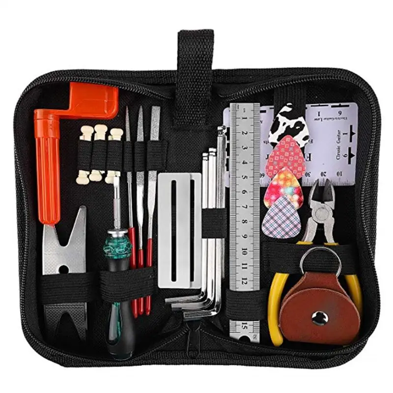 Guitar Repairing Tool Kit 26Pcs with Carry Bag for Guitar Ukulele Bass Mandolin K1KD
Guitar Repairing Tool Kit 26Pcs with Carry Bag for Guitar Ukulele Bass Mandolin K1KD