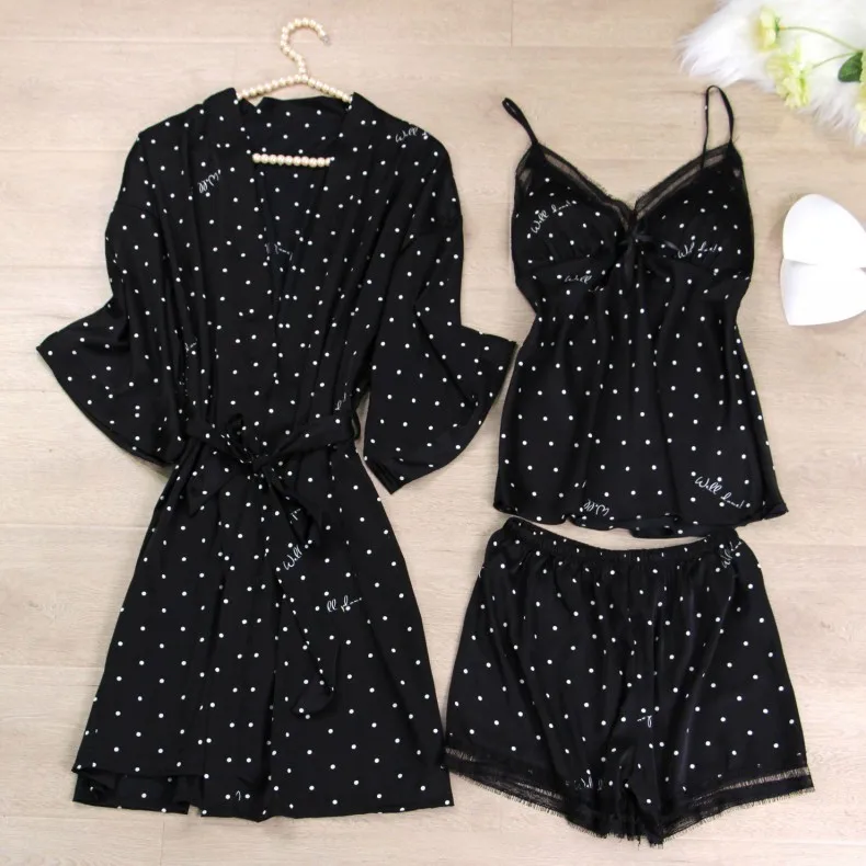 Pink Print Dot Wedding Robe Set Sleepwear Casual Intimate Lingerie Nightgown Nightdress Soft Homewear Home Clothing Kimono Gown
Pink Print Dot Wedding Robe Set Sleepwear Casual Intimate Lingerie Nightgown Nightdress Soft Homewear Home Clothing Kimono Gown