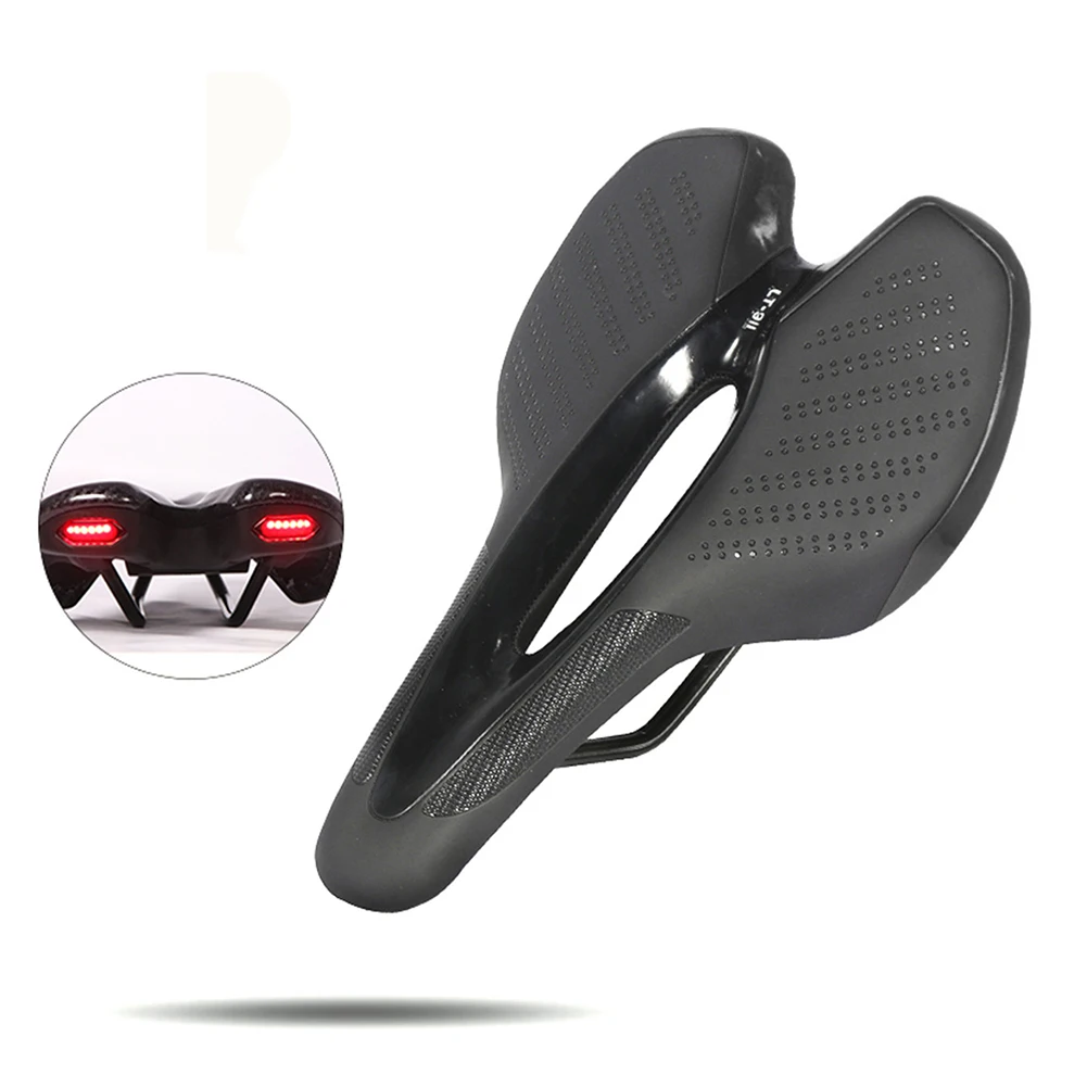 Road Bike Saddle MTB Bicycle Seat With Warning Taillight USB Charging Mountain Cycling Racing PU Breathable Soft Seat Cushion
Road Bike Saddle MTB Bicycle Seat With Warning Taillight USB Charging Mountain Cycling Racing PU Breathable Soft Seat Cushion