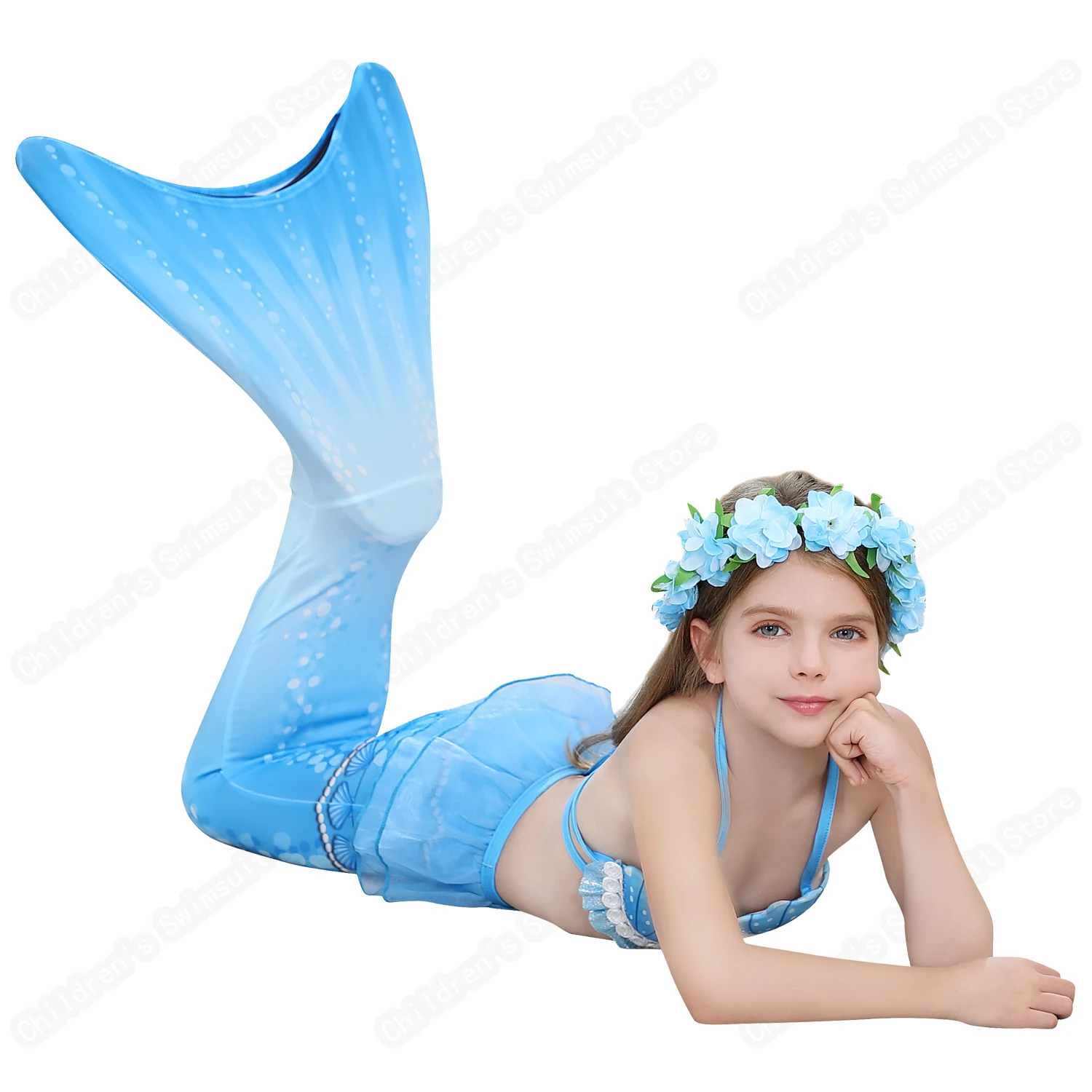 Children's Summer New Cool Mermaid Tail Blue Split Bikini Swimsuit For 3-12 Age Girls Swimming Sunbathing And Taking Photos
Children's Summer New Cool Mermaid Tail Blue Split Bikini Swimsuit For 3-12 Age Girls Swimming Sunbathing And Taking Photos