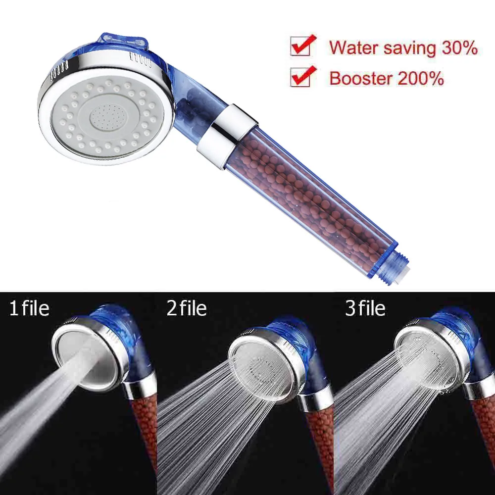Adjustable Mode High Pressure Shower Head Bathroom Water Saving 3 Filter Ionic Filtration Heads Filter Function Shower Head
Adjustable Mode High Pressure Shower Head Bathroom Water Saving 3 Filter Ionic Filtration Heads Filter Function Shower Head