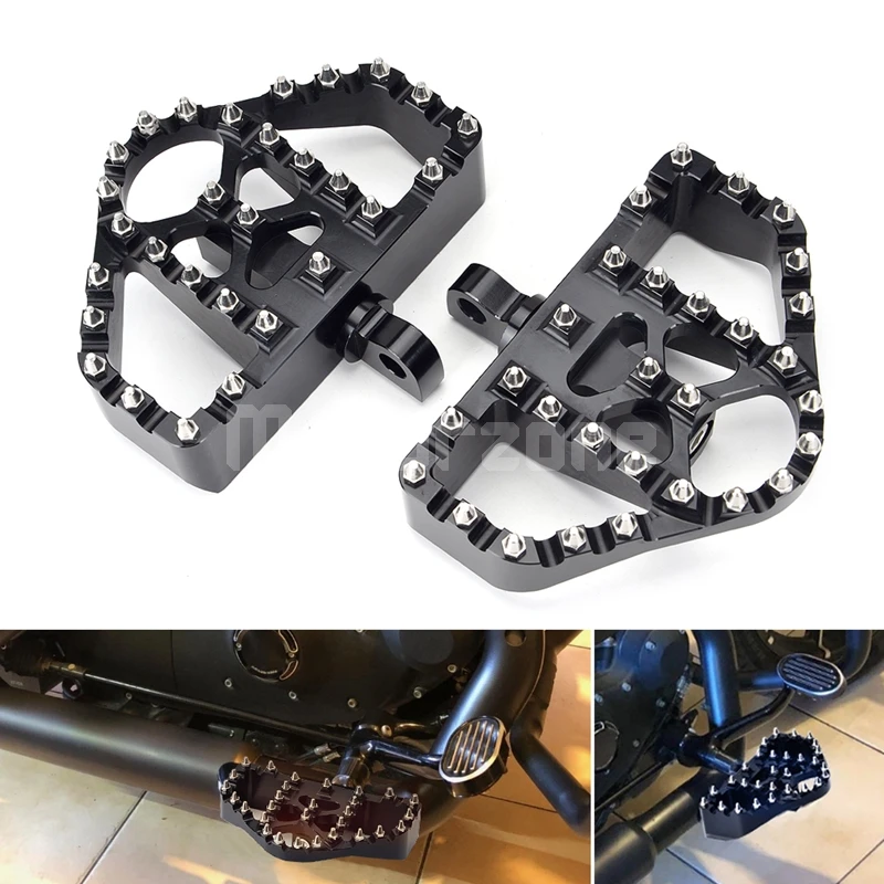 MX Offroad Foot Pegs Floorboards Wide CNC Driver Footrests Pedals for Harley Touring Road King Sportster 883 Dyna FXDF Softail
MX Offroad Foot Pegs Floorboards Wide CNC Driver Footrests Pedals for Harley Touring Road King Sportster 883 Dyna FXDF Softail