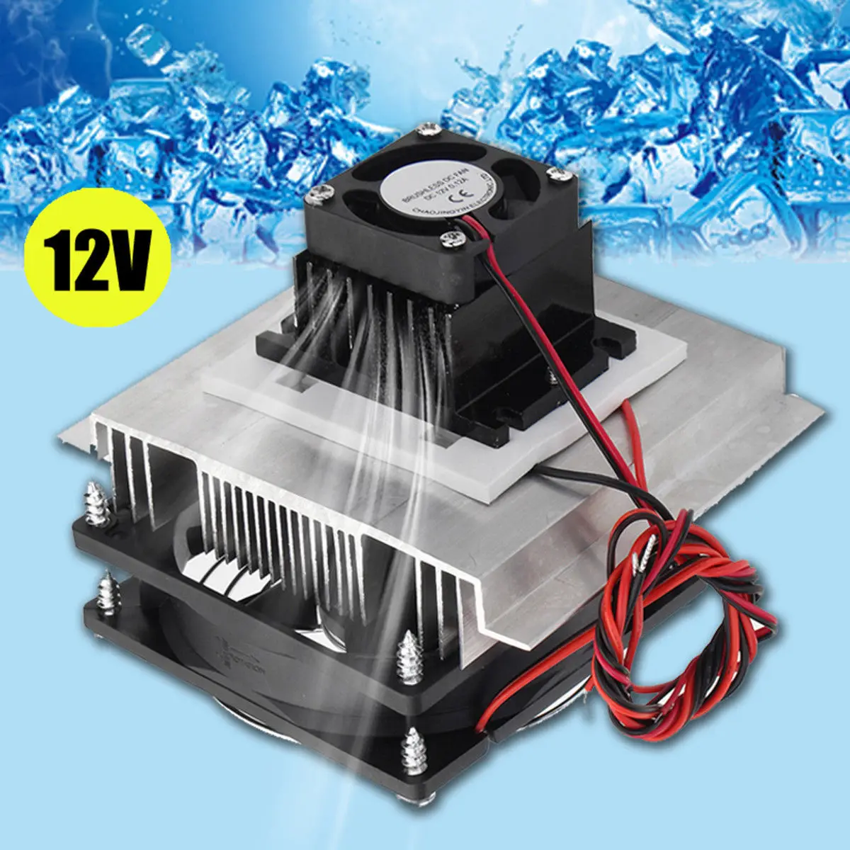 12V 6A Thermoelectric Peltier Semiconductor Refrigeration Cooling System Kit Strong Practicability Garden Cooler Power Tool Part
12V 6A Thermoelectric Peltier Semiconductor Refrigeration Cooling System Kit Strong Practicability Garden Cooler Power Tool Part