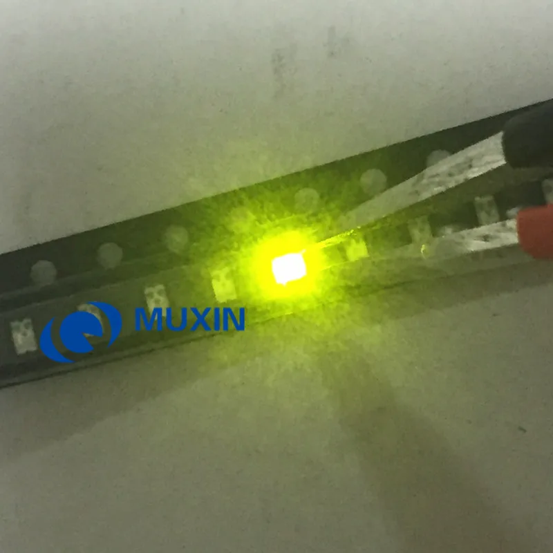 0805 SMD Желтый Зеленый светодиодный 1000 шт чип 20mA DC 2V светильник светодиод лампа (2012)