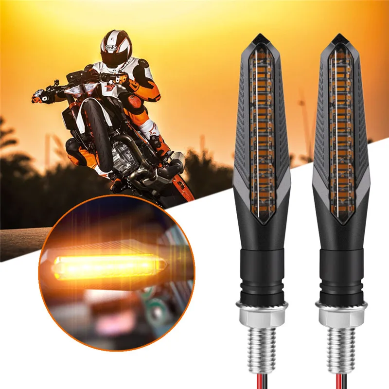 2pcs 12 LED Motorcycle Turn Signal Lights Bendable Flashing Motorbike Indicator Blinker Moto Tail Lights Signal Lamp for Harley
2pcs 12 LED Motorcycle Turn Signal Lights Bendable Flashing Motorbike Indicator Blinker Moto Tail Lights Signal Lamp for Harley