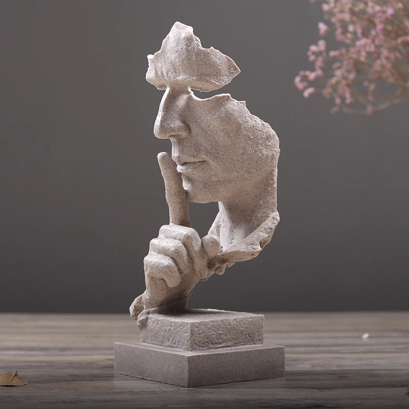 GY Simple Modern Creative Silence Is Gold Crafts Decoration Nordic Sculpture Office Living Room Art Decoration
GY Simple Modern Creative Silence Is Gold Crafts Decoration Nordic Sculpture Office Living Room Art Decoration