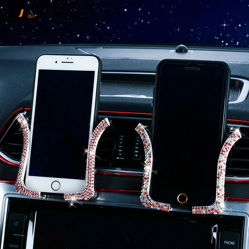 Universal Women Car Phone Holder With Bing Crystal Rhinestone Car Air Vent Mount Clip Bracket Multifunctional Car Holder Lady
Universal Women Car Phone Holder With Bing Crystal Rhinestone Car Air Vent Mount Clip Bracket Multifunctional Car Holder Lady