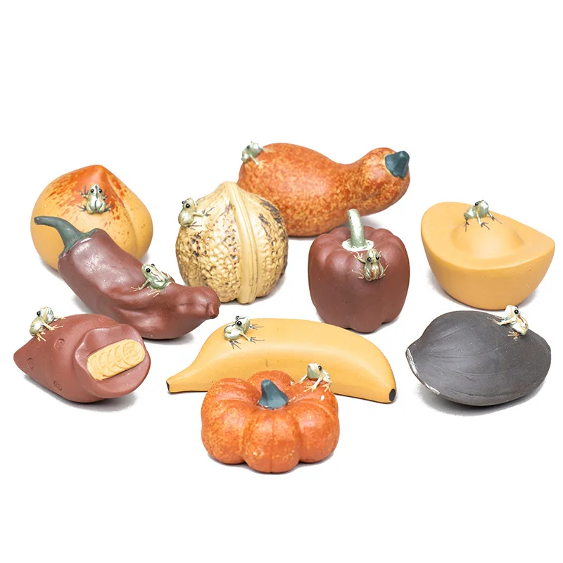 Chinese Purple Clay Tea pet Ornaments Simulation Fruit Figurine Handmade Crafts Tea Set Decors Home Garden Art Gifts
Chinese Purple Clay Tea pet Ornaments Simulation Fruit Figurine Handmade Crafts Tea Set Decors Home Garden Art Gifts