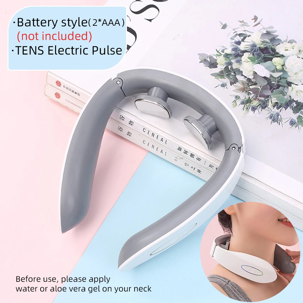 AAA Battery Style TENS Electric Pulse Neck Massager Shoulder Muscle Stimulator Cervical Spine Relief Pain Relaxation Massager
AAA Battery Style TENS Electric Pulse Neck Massager Shoulder Muscle Stimulator Cervical Spine Relief Pain Relaxation Massager