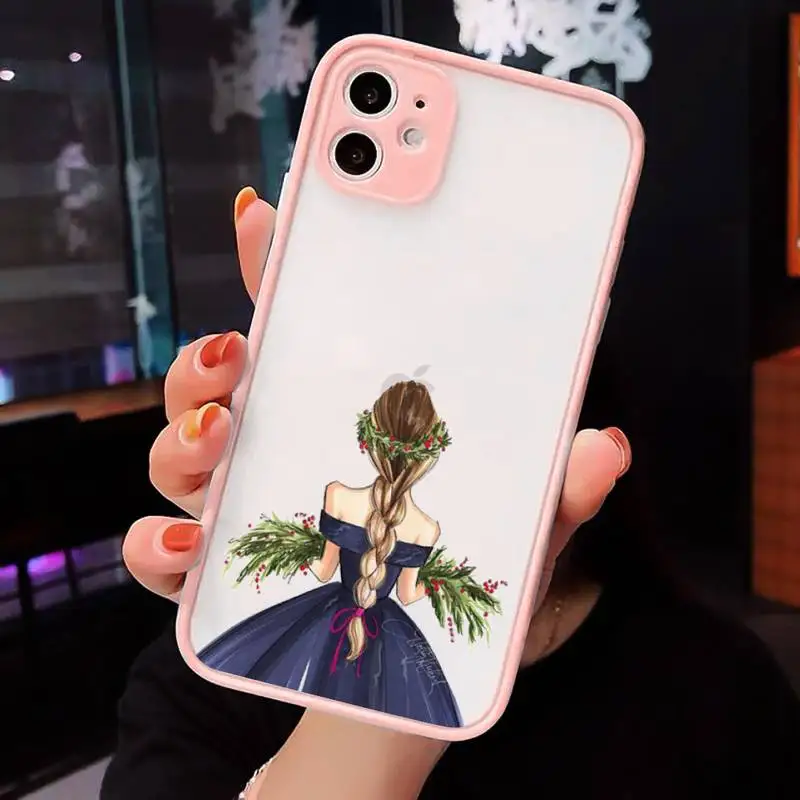 Beautiful girl with long hair Phone Case For iPhone 12 11 Mini Pro XR XS Max 7 8 Plus X Matte transparent Pink Back Cover
Beautiful girl with long hair Phone Case For iPhone 12 11 Mini Pro XR XS Max 7 8 Plus X Matte transparent Pink Back Cover