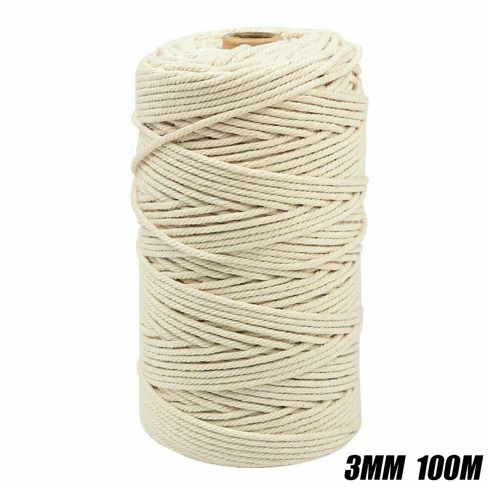 1x Macrame Rope String Cotton Cord Thread Handmade Natural Beige Rope DIY Home Wedding Accessories Gift Craft Macrame String
1x Macrame Rope String Cotton Cord Thread Handmade Natural Beige Rope DIY Home Wedding Accessories Gift Craft Macrame String