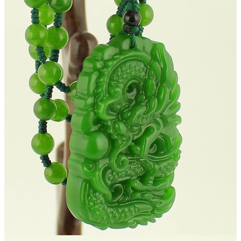 Chinese Green Jade Dragon Brand Pendant Necklace Jewelry Fine Jewelry Green jade Dragon Tengsheng Necklace Pendant
Chinese Green Jade Dragon Brand Pendant Necklace Jewelry Fine Jewelry Green jade Dragon Tengsheng Necklace Pendant