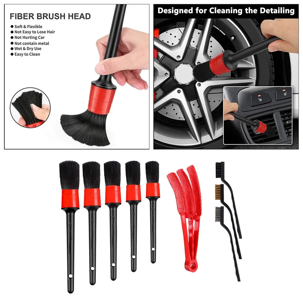 9Pieces Car Detailing Brush Kit Industrial Toothbrush Air Outlet Brush Wheel Engine Clean Brush Set Cleaning Maintenance Tool
9Pieces Car Detailing Brush Kit Industrial Toothbrush Air Outlet Brush Wheel Engine Clean Brush Set Cleaning Maintenance Tool