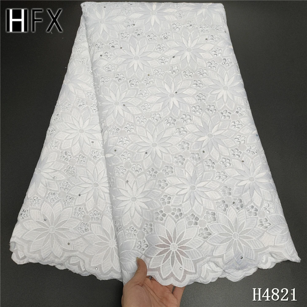 HFX Pure White Cotton 5 Yards Dry Lace High Quality African Lace Fabric Embroidery Swiss French Wedding Party Dress Guipure
HFX Pure White Cotton 5 Yards Dry Lace High Quality African Lace Fabric Embroidery Swiss French Wedding Party Dress Guipure