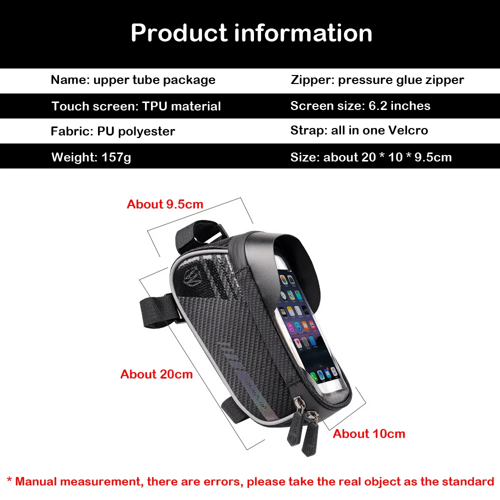 Wheel UP Bicycle Bag Waterproof Touch Screen Cycling Box Top Front Tube Frame MTB Road Bike Package Bicycle Products Accessories
Wheel UP Bicycle Bag Waterproof Touch Screen Cycling Box Top Front Tube Frame MTB Road Bike Package Bicycle Products Accessories