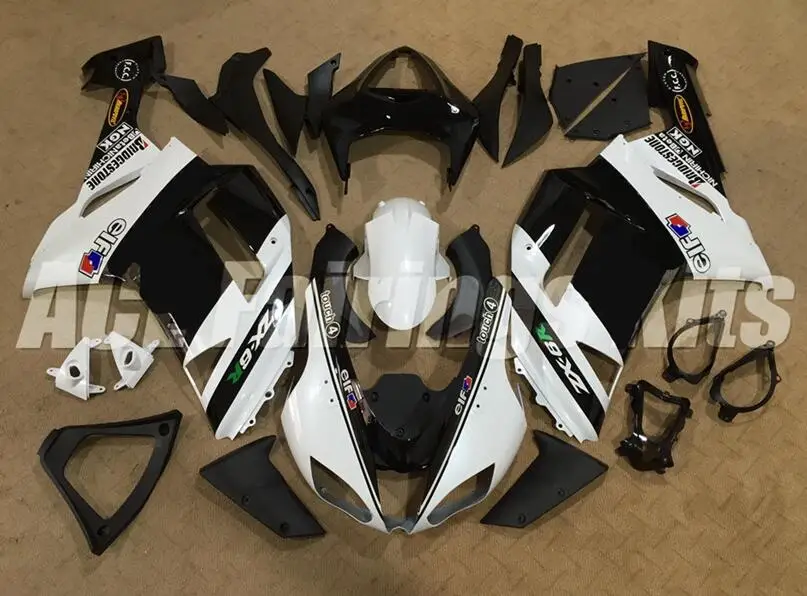 New ABS Motorcycle Whole Fairings Kit Fit for kawasaki Ninja ZX6R 636 2007 2008 07 08 6R ZX-6R Bodywork set black white elf
New ABS Motorcycle Whole Fairings Kit Fit for kawasaki Ninja ZX6R 636 2007 2008 07 08 6R ZX-6R Bodywork set black white elf