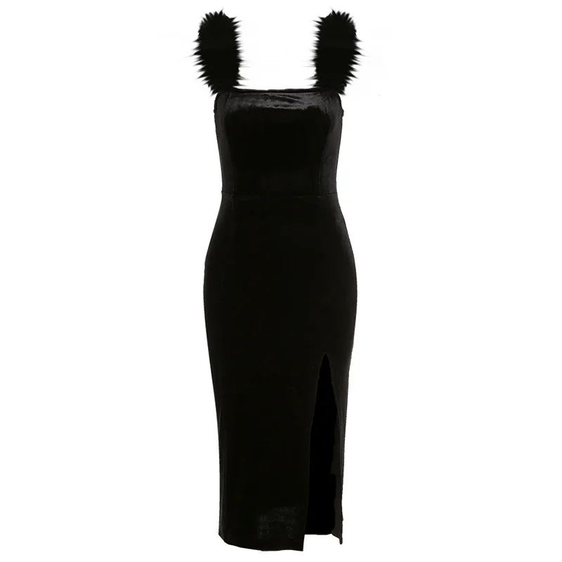 AL 2021 The New Summer Elegant Feather Velvet Ladies Sleeveless Slit Slim Body High Waist Belt And Hip Party Sexy Chic Dress
AL 2021 The New Summer Elegant Feather Velvet Ladies Sleeveless Slit Slim Body High Waist Belt And Hip Party Sexy Chic Dress