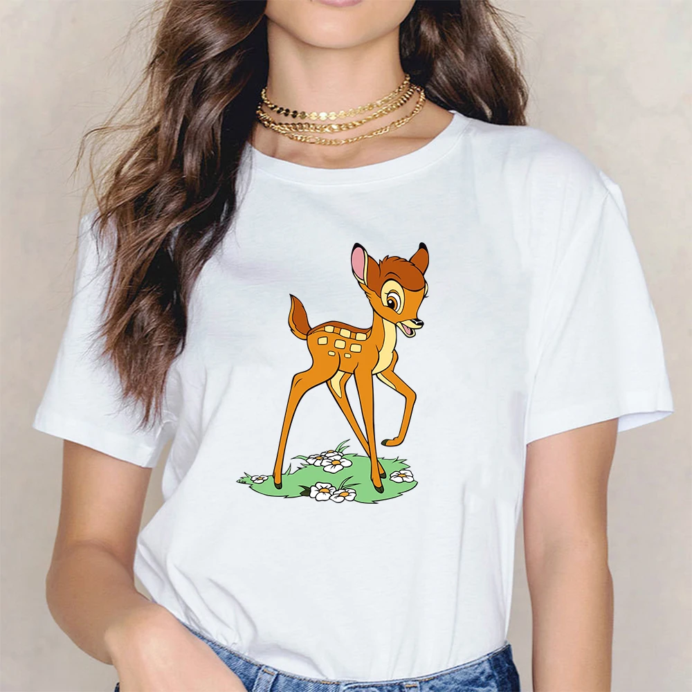 Bambi Cartoon Printing Tops Disney Thumper Women Cute Summer O Neck Short Sleeve Loose Clothing New Casual Oversized T Shirt
Bambi Cartoon Printing Tops Disney Thumper Women Cute Summer O Neck Short Sleeve Loose Clothing New Casual Oversized T Shirt