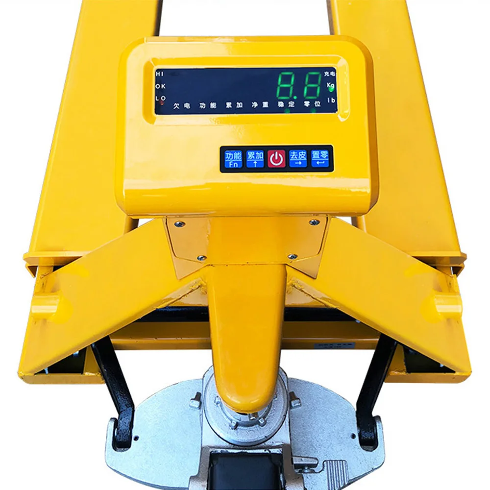 2 tons Electronic forklift scale manual hydraulic pallet truck forklift weighing cattle trolley weighing trailer pallet truck
2 tons Electronic forklift scale manual hydraulic pallet truck forklift weighing cattle trolley weighing trailer pallet truck