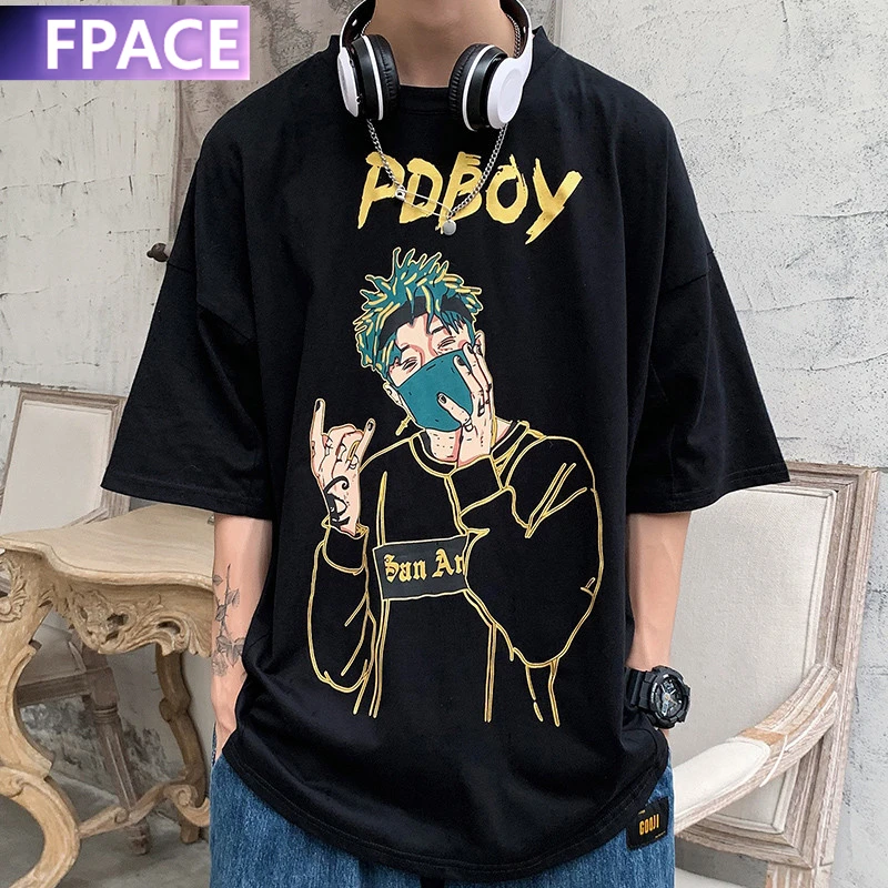FPACE New Summer men tshirt Hop Hip Harajuku Cotton Round Collar Half sleeve Tops Tees Fashion Streetwear Sports Boy T Shirts
FPACE New Summer men tshirt Hop Hip Harajuku Cotton Round Collar Half sleeve Tops Tees Fashion Streetwear Sports Boy T Shirts