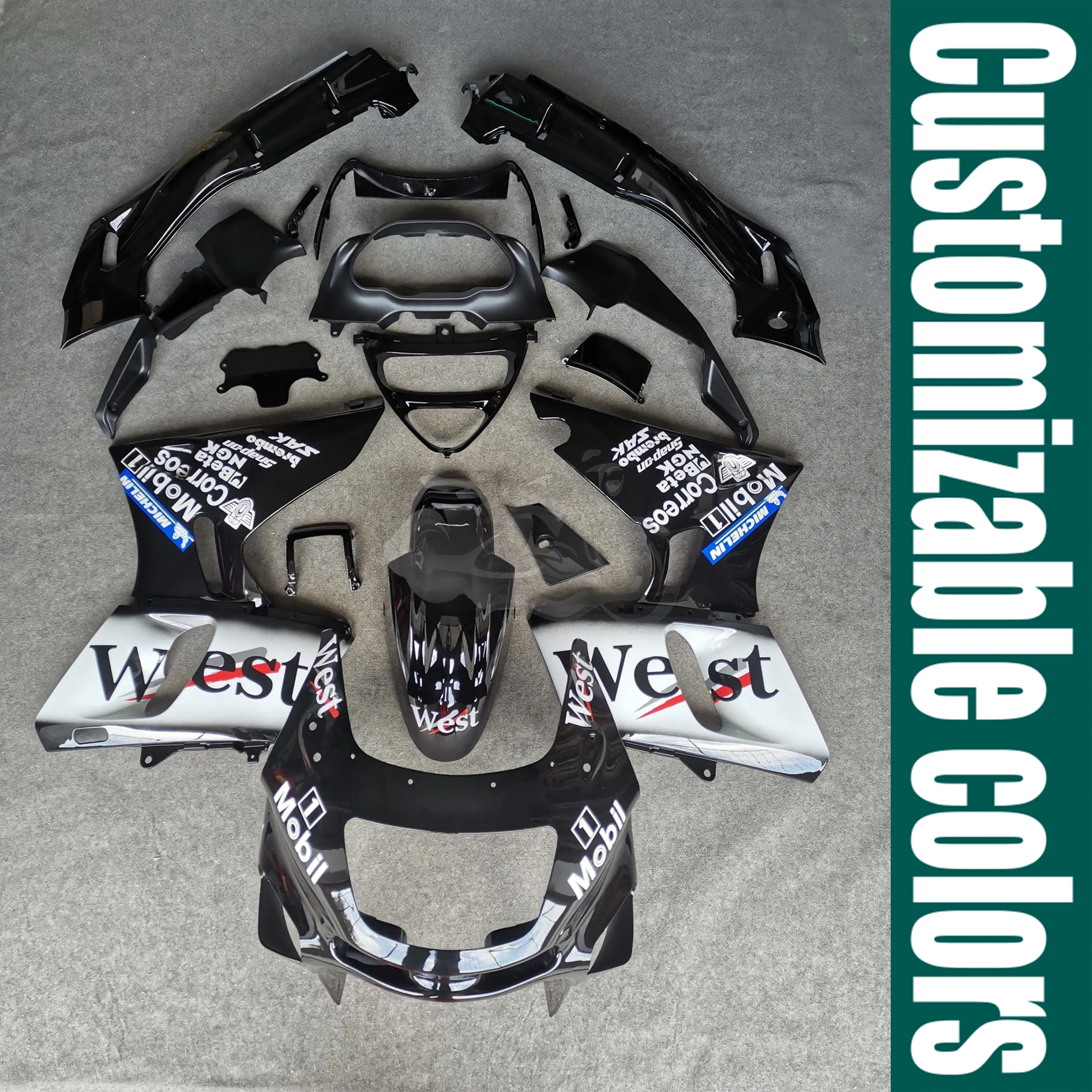 Fit For Kawasaki ZZR400 1993 - 2007 ABS Injection Fairing Bodywork Panel Kit Set ZZ-R600 1998 - 2003 ZZR 400 ZZR 600 1999 2000
Fit For Kawasaki ZZR400 1993 - 2007 ABS Injection Fairing Bodywork Panel Kit Set ZZ-R600 1998 - 2003 ZZR 400 ZZR 600 1999 2000
