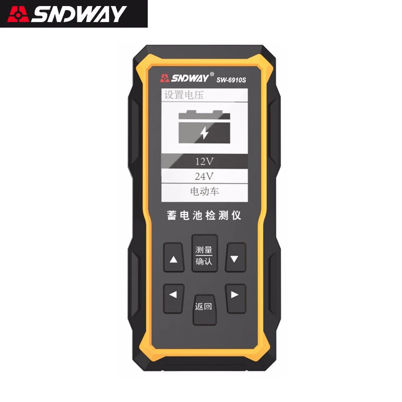 Тестер заряда батареи SNDWAY SW-6910S, 12 В, 100-2000CCA
Тестер заряда батареи SNDWAY SW-6910S, 12 В, 100-2000CCA